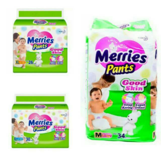 Merries Pants Good Skin M34 L30 XL26 XXL28 Pants