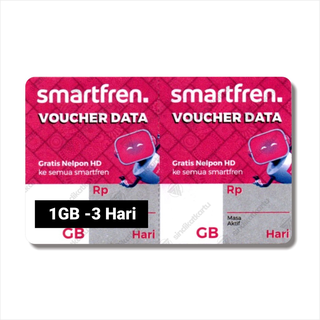 Voucher Smartfren 1GB 3Hari (Nasional)