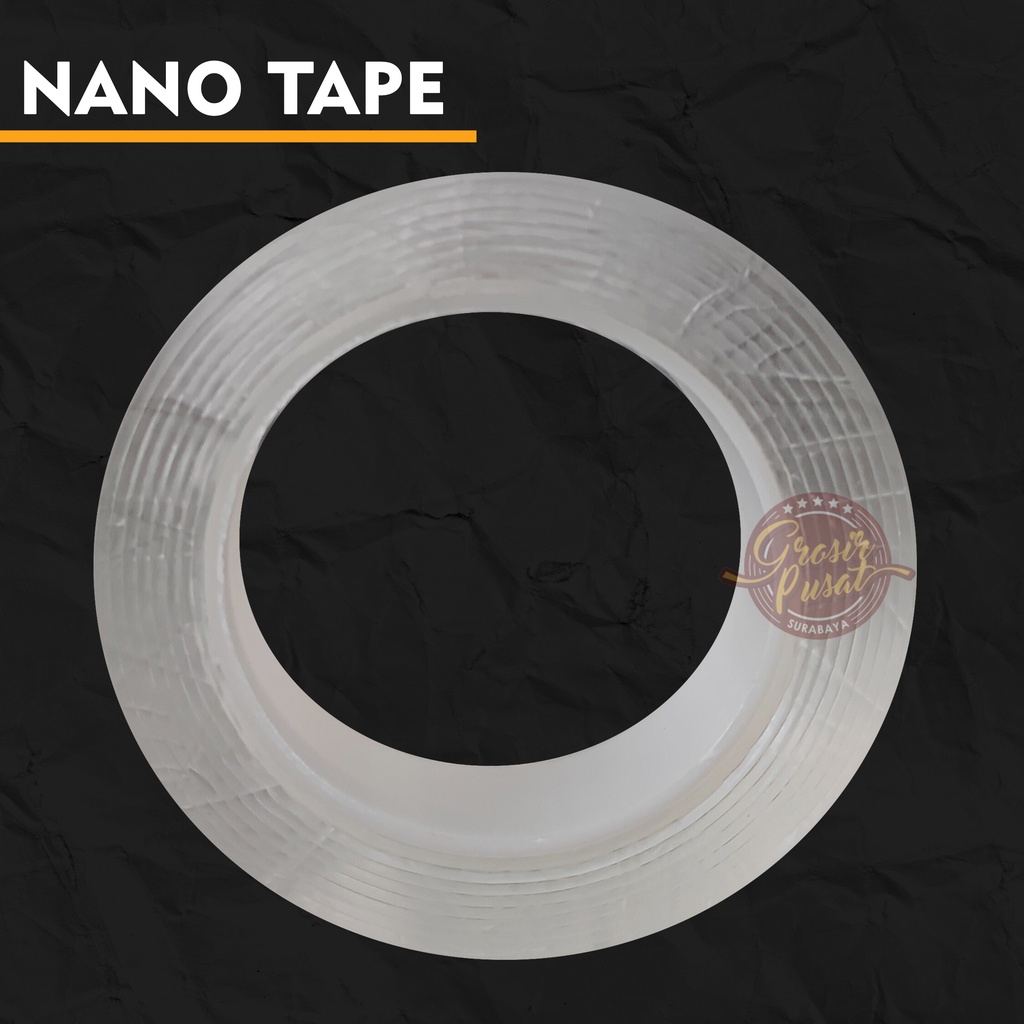 Isolasi Nano Tape Bening 2 mm 3 cm X 3 M