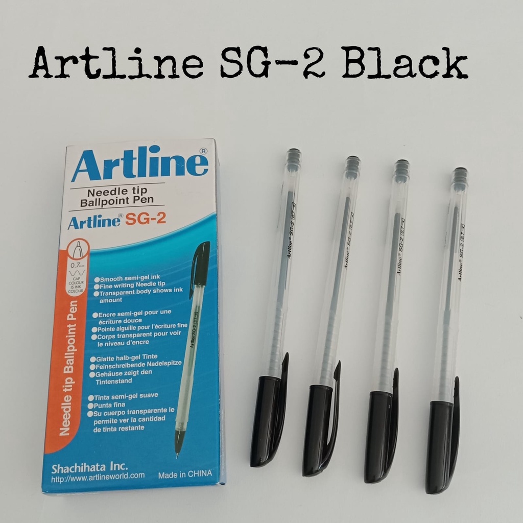 

Bolpen Artline SG-2 0.7 Hitam/Bolpen Hitam/Needle TIP Ballpoint Pen