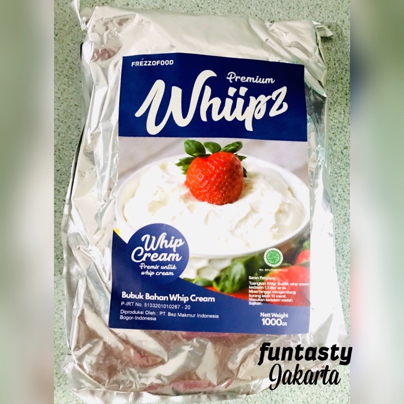 

whipped cream instant 1kg halal whip krim