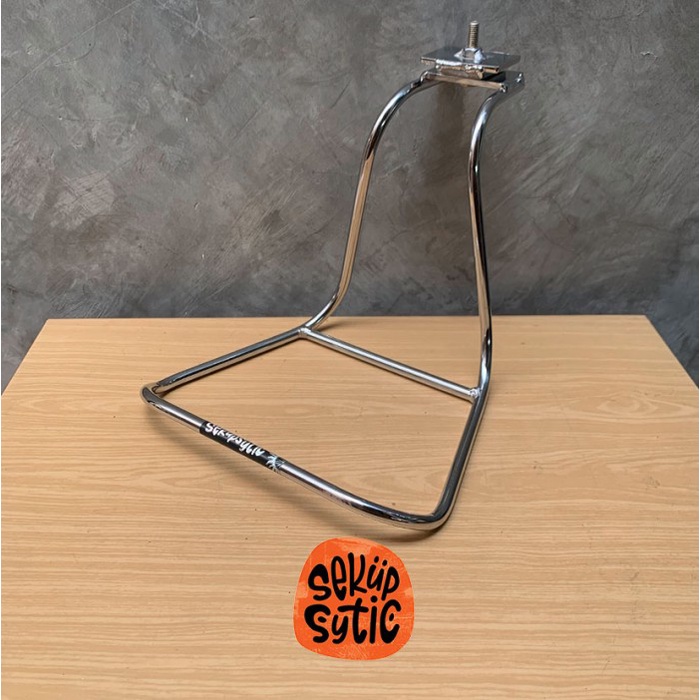 Aksesoris Sepeda - Saddle Rack (Rak Belakang Sadel Keranjang Tas Sepeda) - Chrome