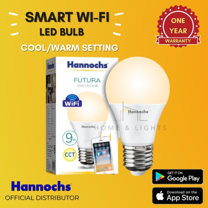 Smart LED WIFI Hannochs Futura CCT 9W / Smart LED Bulb
