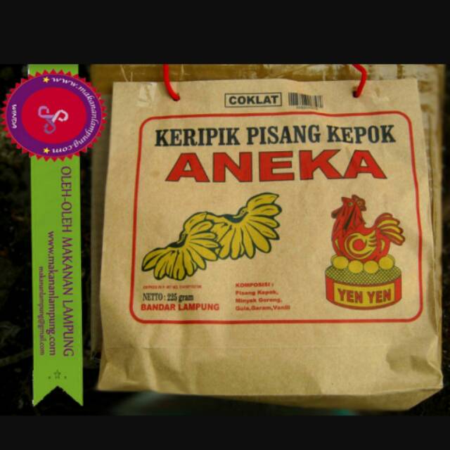 

Keripik pisang kepok coklat