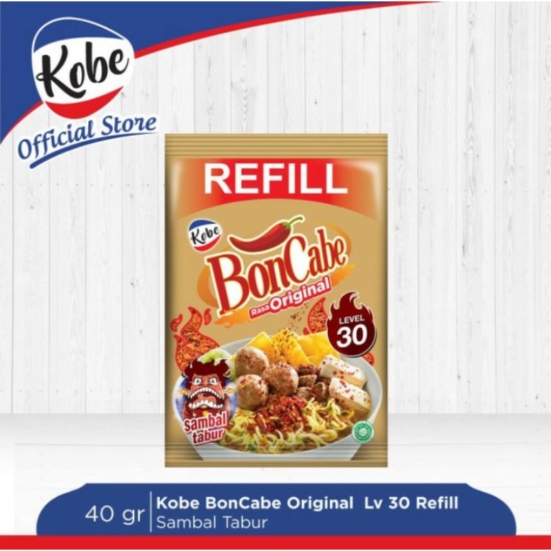 

KOBE Boncabe Sambal Tabur Original Level 30 Refill 40 gr