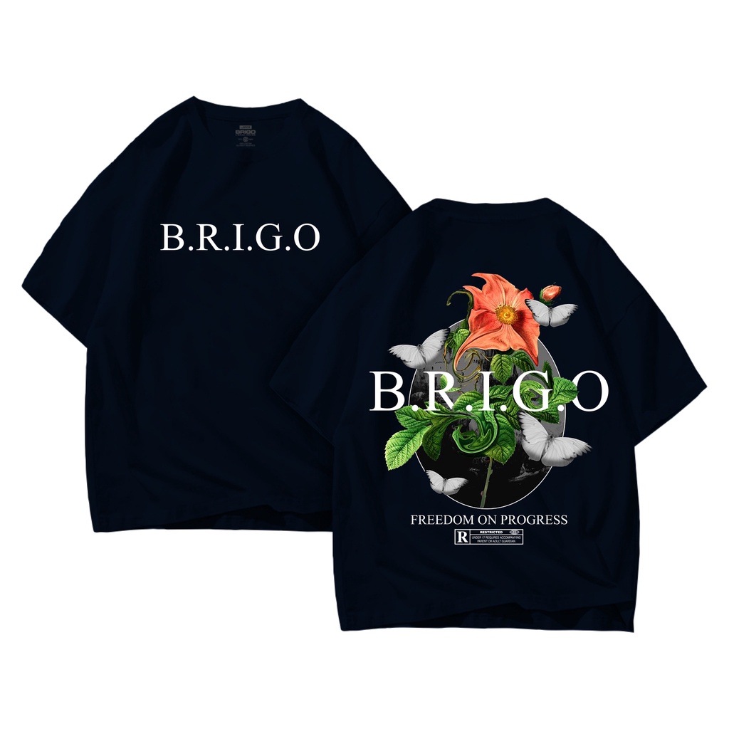 BRIGO Kaos Oversize Preedom On Progres II Kaos Jumbo Size Pria &amp; Wanita II Kaos Oversize II Print DTF