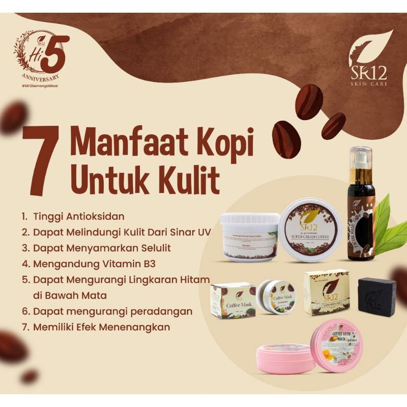 Sabun Kopi SR12 Sabun Herbal Penghilang flek hitam