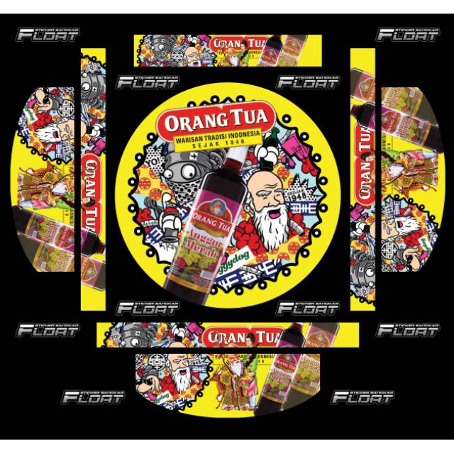 Stiker sticker decal sangkar tebok lovebird universal Stiker sticker decal sangkar tebok lovebird universal