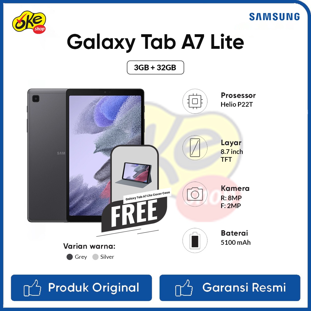 Samsung Galaxy Tab A7 Lite T225 (3GB / 32GB)-PWP-Gray
