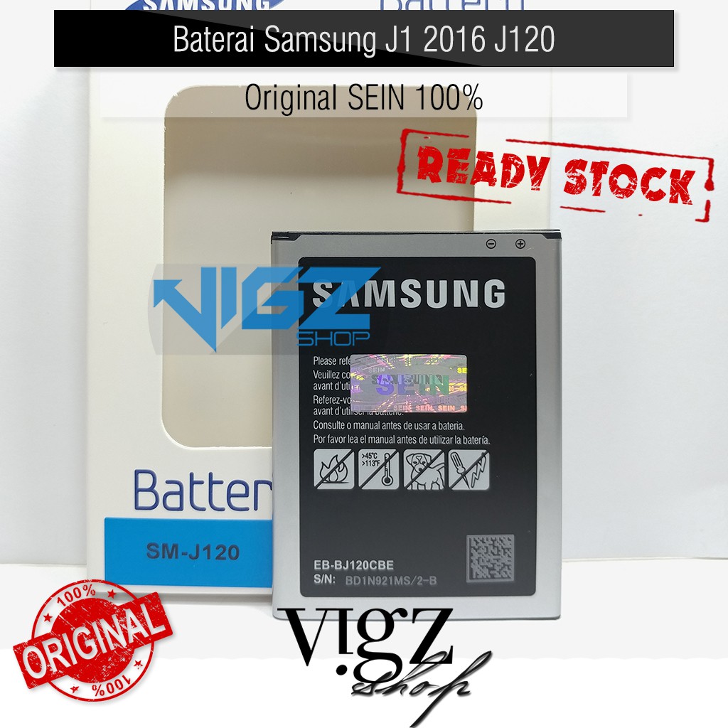 Baterai Samsung J1 2016 J120 Original SEIN 100% Batre Battery