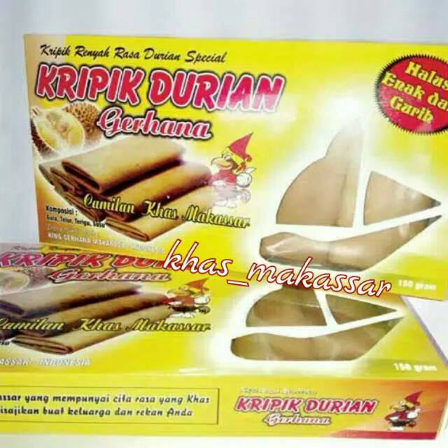 Jual Kripik Durian Gerhana Khas Makassar. | Shopee Indonesia