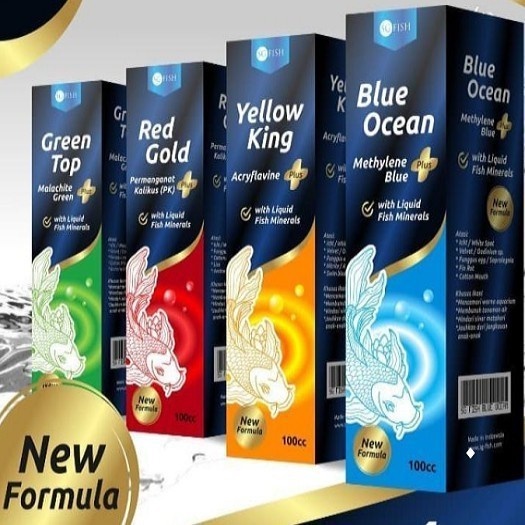 SG Fish Yellow King Acryflavine Obat Ikan 100ml