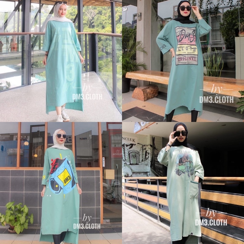LONG TUNIK DM3 CLOTH SERIES MINT