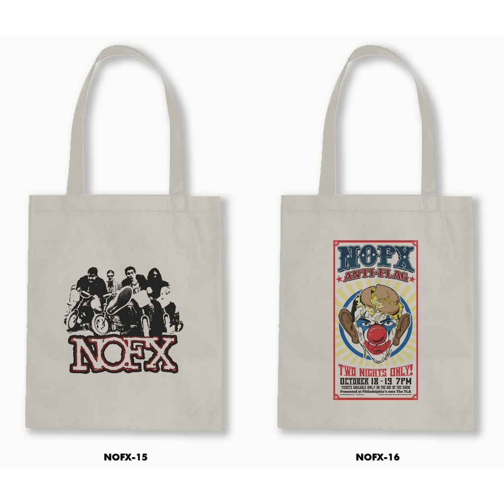 TOTE BAG BLACU - NOFX .01