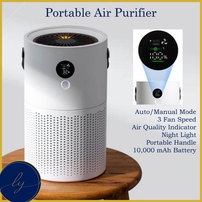 Portable / Rechargeable Air Purifier HEPA12 (Hepa Filter)