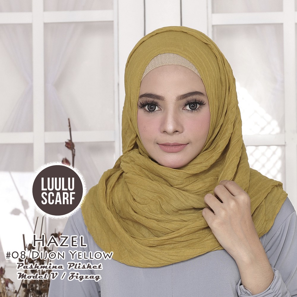 Plisket Model V / Zigzag - Pleated Shawl / Pashmina HAZEL by Luulu Scarf-2