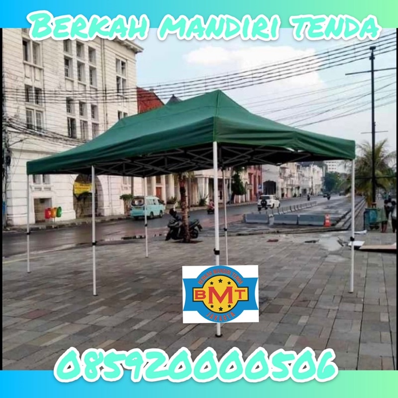 tenda lipat 3 X 6 kerangka premium