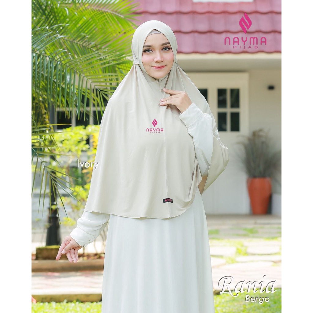 Bergo Rania Bahan Jersey by Nayma hijab-Ivory