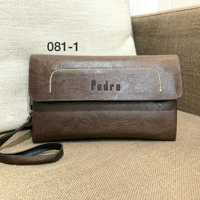 Hand Bag Pria Kulit Premium Black Virotex Cluctch Handbag Pria 2260DA Handbag Pedro 0811 Unisex - H