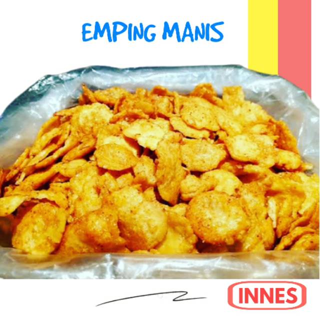 

500 Gram Emping Manis Tipis Renyah By Innes / Keripik Melinjo Kecil / Kripik Belinjo Manis