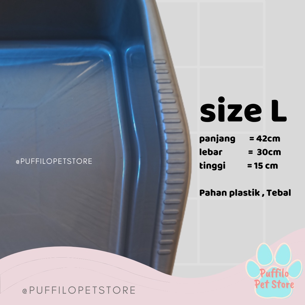 CAT LITTER BOX / BASKOM BAK PASIR KUCING / CAT TOILET