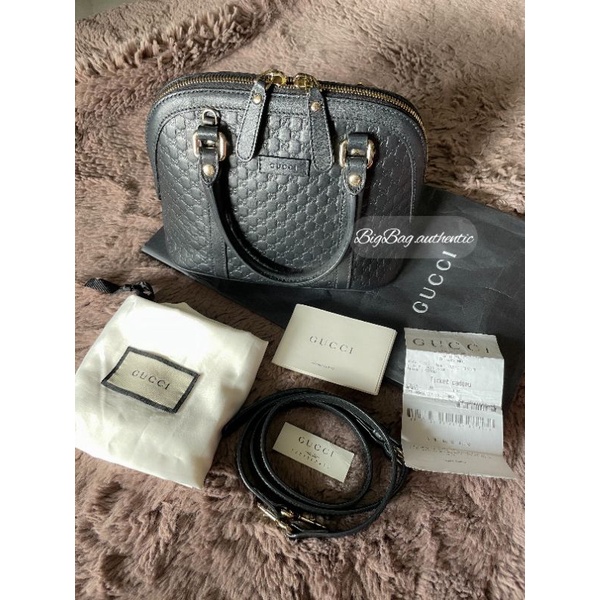 Gucci - Microguccissima Mini Dome Satchel (Black)