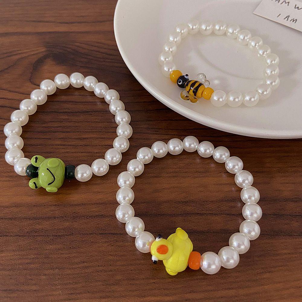 Agustinina Kartun Kalung Lucu Minoritas Keren Perhiasan Aksesoris Ikan Paus Kodok Bebek Anak Hadiah Mutiara Gaya Korea Anting