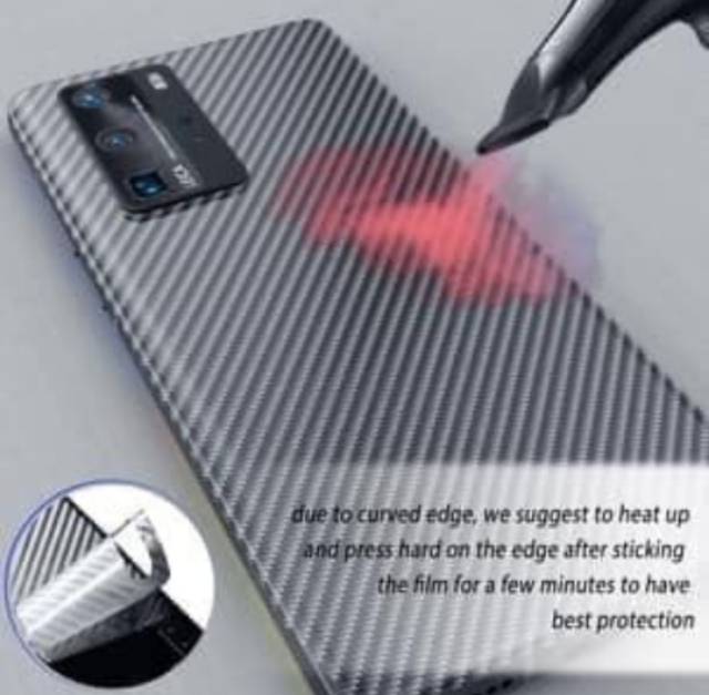 carbon fiber back screen guard antigores BELAKANG HUAWEI P40 PRO / P40 pro plus P30 pro