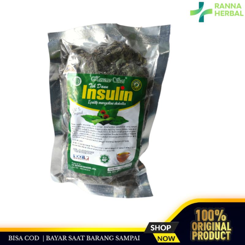 

Teh Daun Insulin Kencono Sari Obat Diabet | Teh Seduh Curah Insulin Herbal Kencing Manis