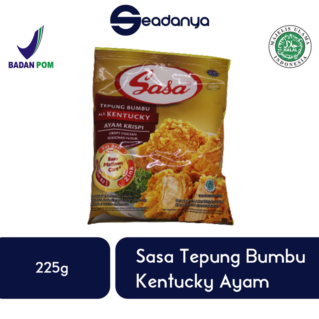 

Sasa Tepung Bumbu Ala Kentucky Ayam Krispi 225g -Halal BPOM