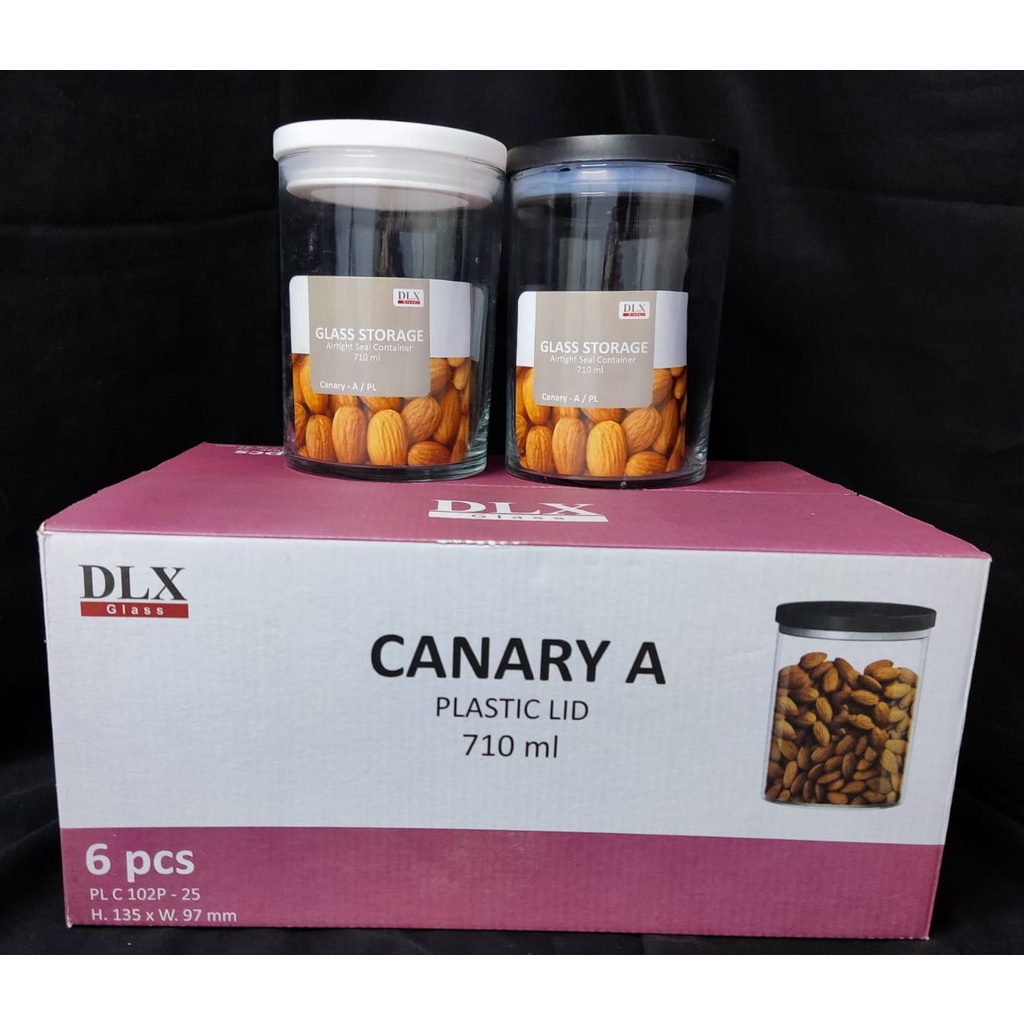 Toples Kaca/Penyimpanan Makanan Canary A/Canary ST A DLX Glass 710ml
