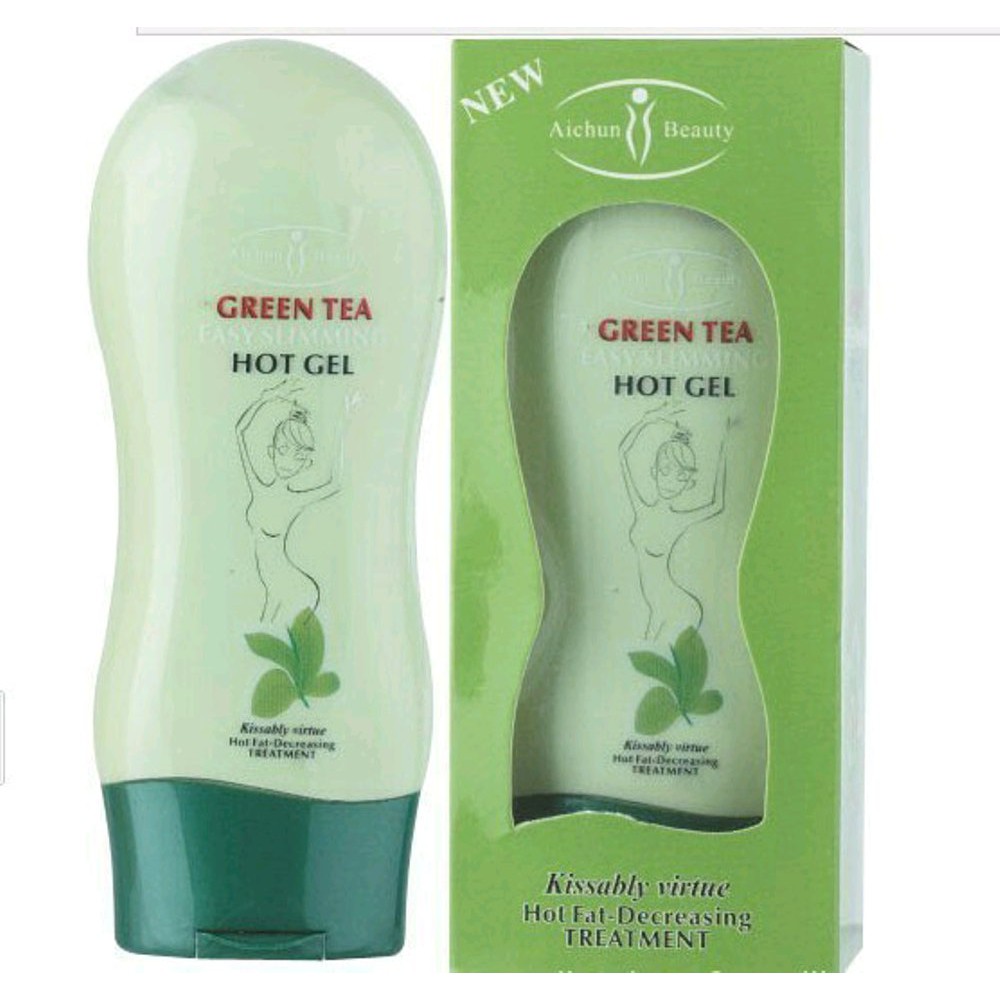 Aichun hot gel aichun slimming hot gel green tea pengecil perut asliii ya Mudah