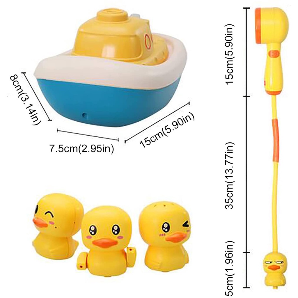 duck sprinkler shower bath toy - mainan mandi bayi bebek