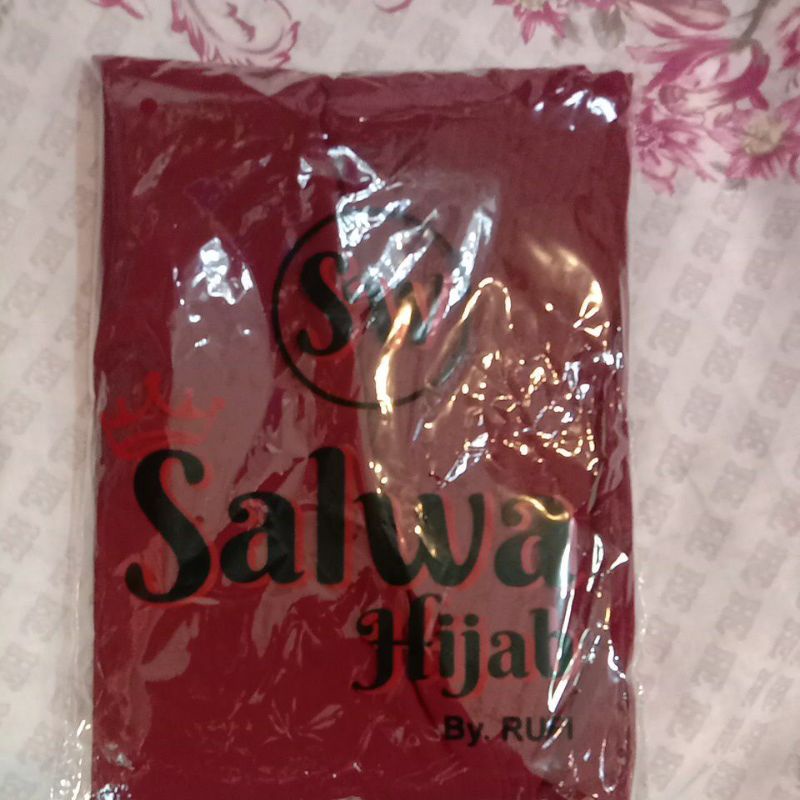 TERBARU!! KHIMAR 2LAYER BERSWAROSKY CHANEL-MAROON