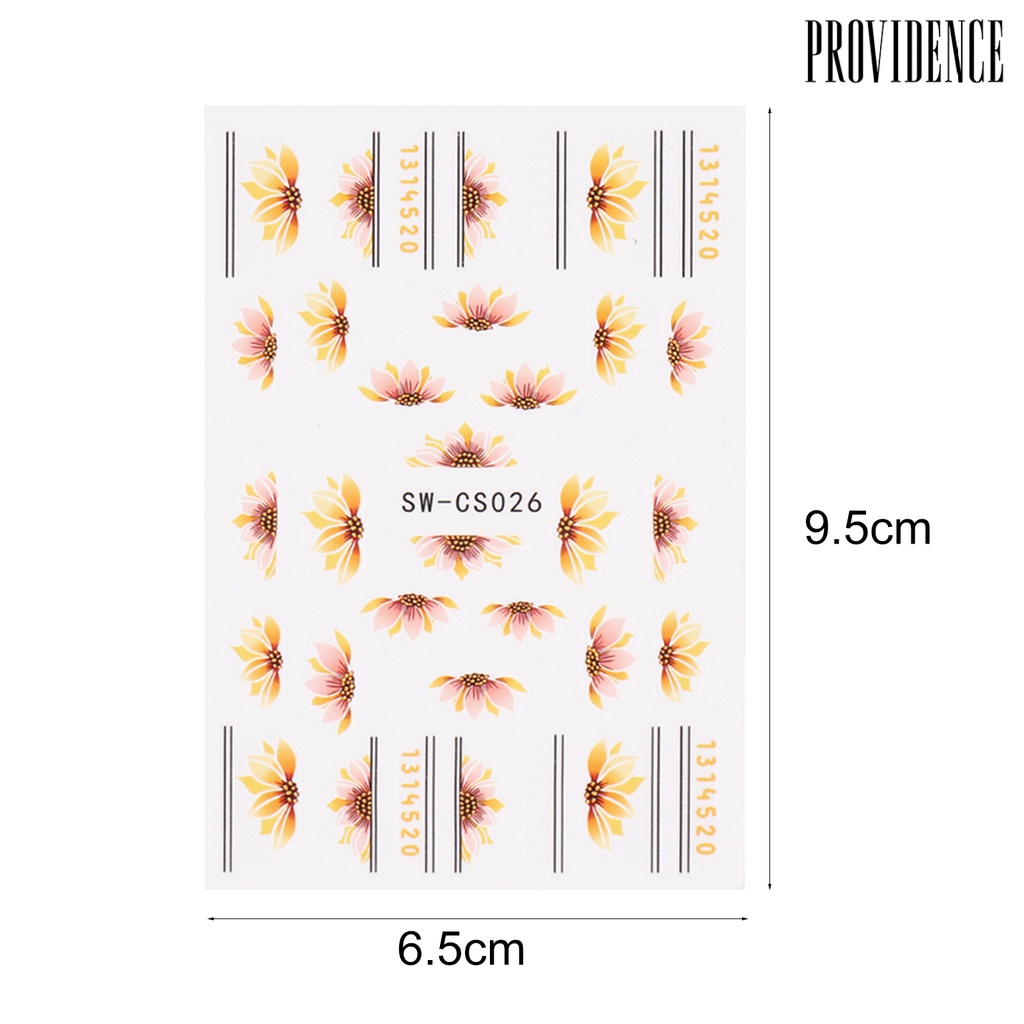 Stiker Kuku Decal Motif Daun Maple Efek Visual Untuk Salon