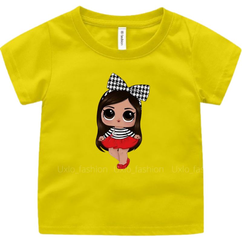 Kaos Anak Perempuan LOL SUPRISE Umur 2 Sampai 15 Tahun Baju Anak Cewe Murah Uxlo Fashion