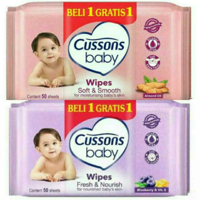 CUSSONS BABY Wipes  50 + 50 s