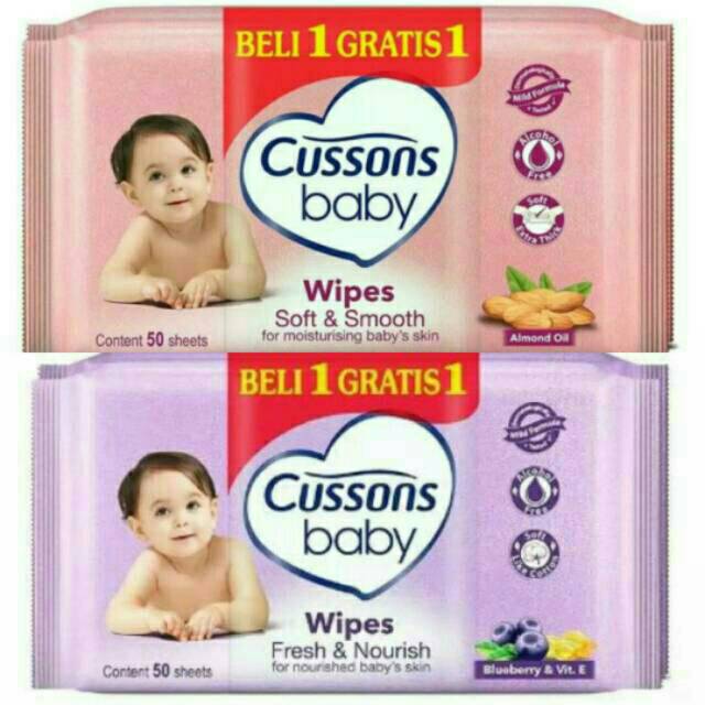 CUSSONS BABY Wipes  50 + 50 s