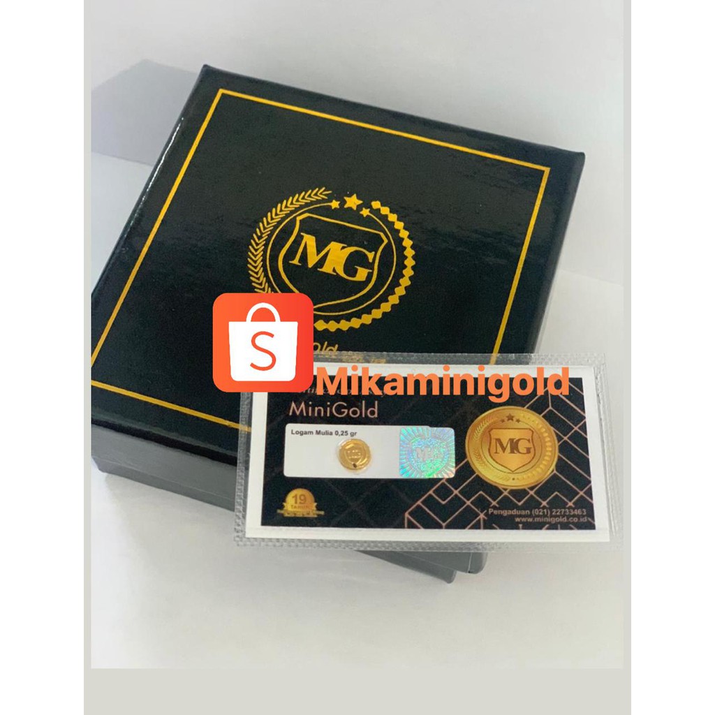 MiniGold 0,25 Gram + Kwitansi Resmi