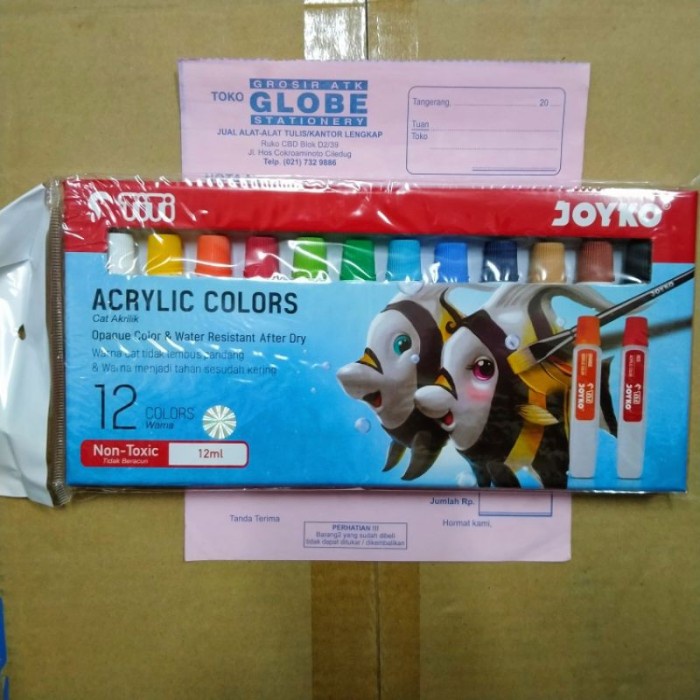 

Produk Cat Akrilik Joyko Titi 12 Warna/Acrylic Colours 12Ml Murah