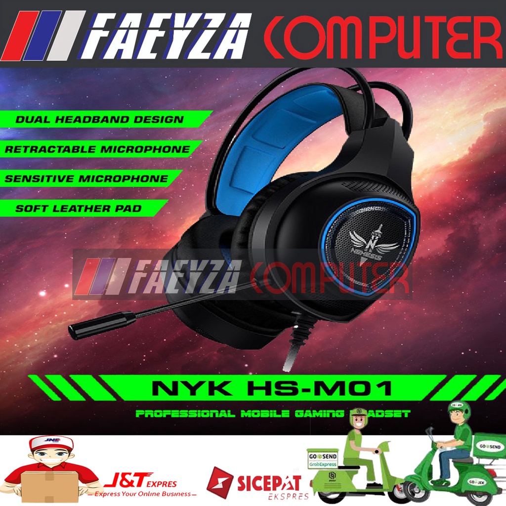 NYK HS-M01 JUGGER Gaming Headset Free Spliter