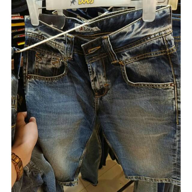 Lois jeans celana pendek pria lois original