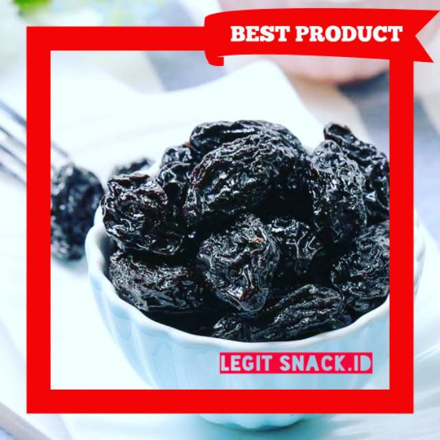 

Ay00! Plum Kering Manisan Buah Plum / Dried Prune ( Prunes ) / Plum Hitam Tanpa Biji