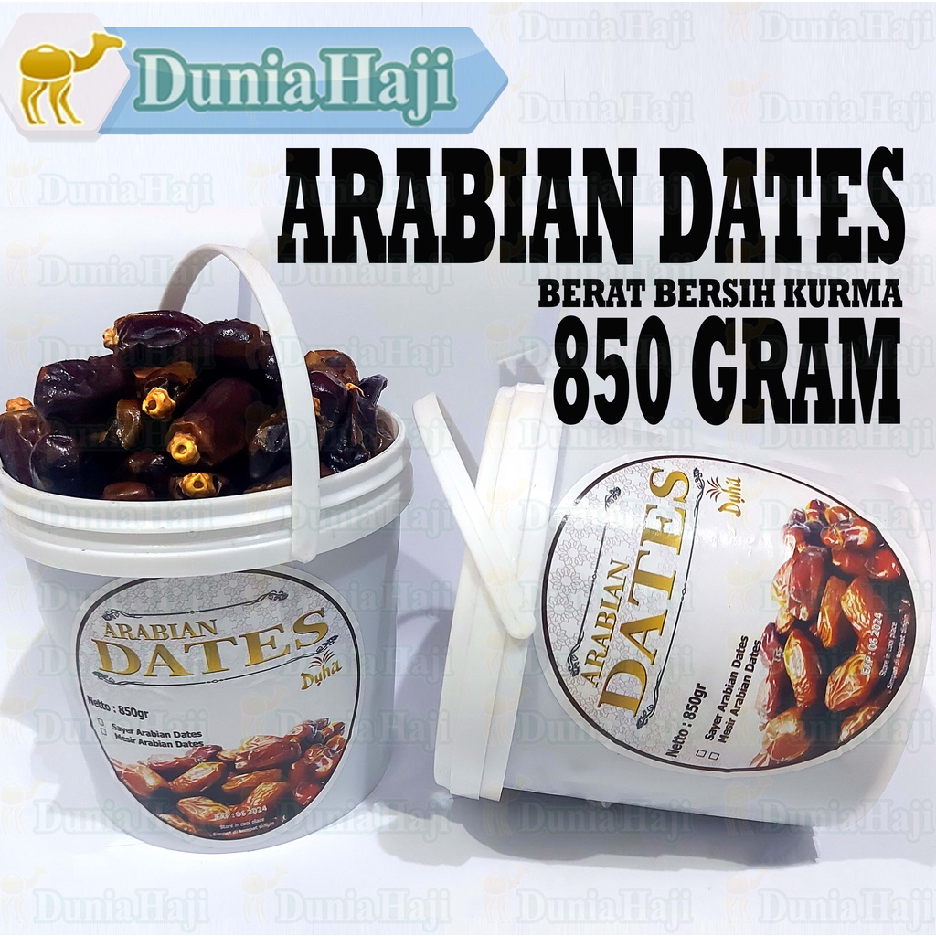 

Kurma Arabian Dates Kemasan Ember 850GR Bukan Kurma Sukari Al-Qossim Al Qosim Al Qassim