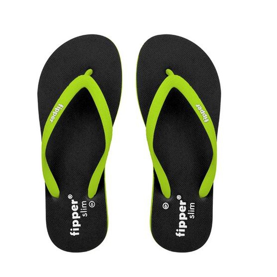 Sandal Fipper Slim Black Green Apple Original