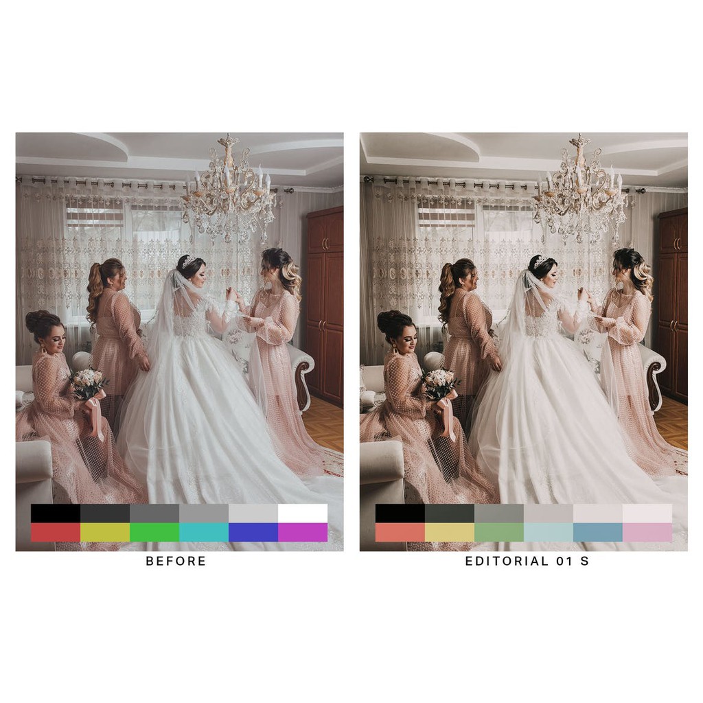 Pack 50 Top Wedding Lightroom Presets and LUTs - Creative Market.id-4