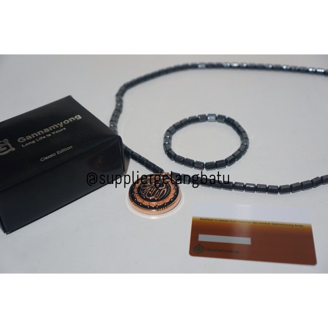 Kalung GANNAMYONG Arab ALLAHUAKBAR TAKBIR ROSEGOLD magnet KOREA PINK aksesoris muslim supplier trend