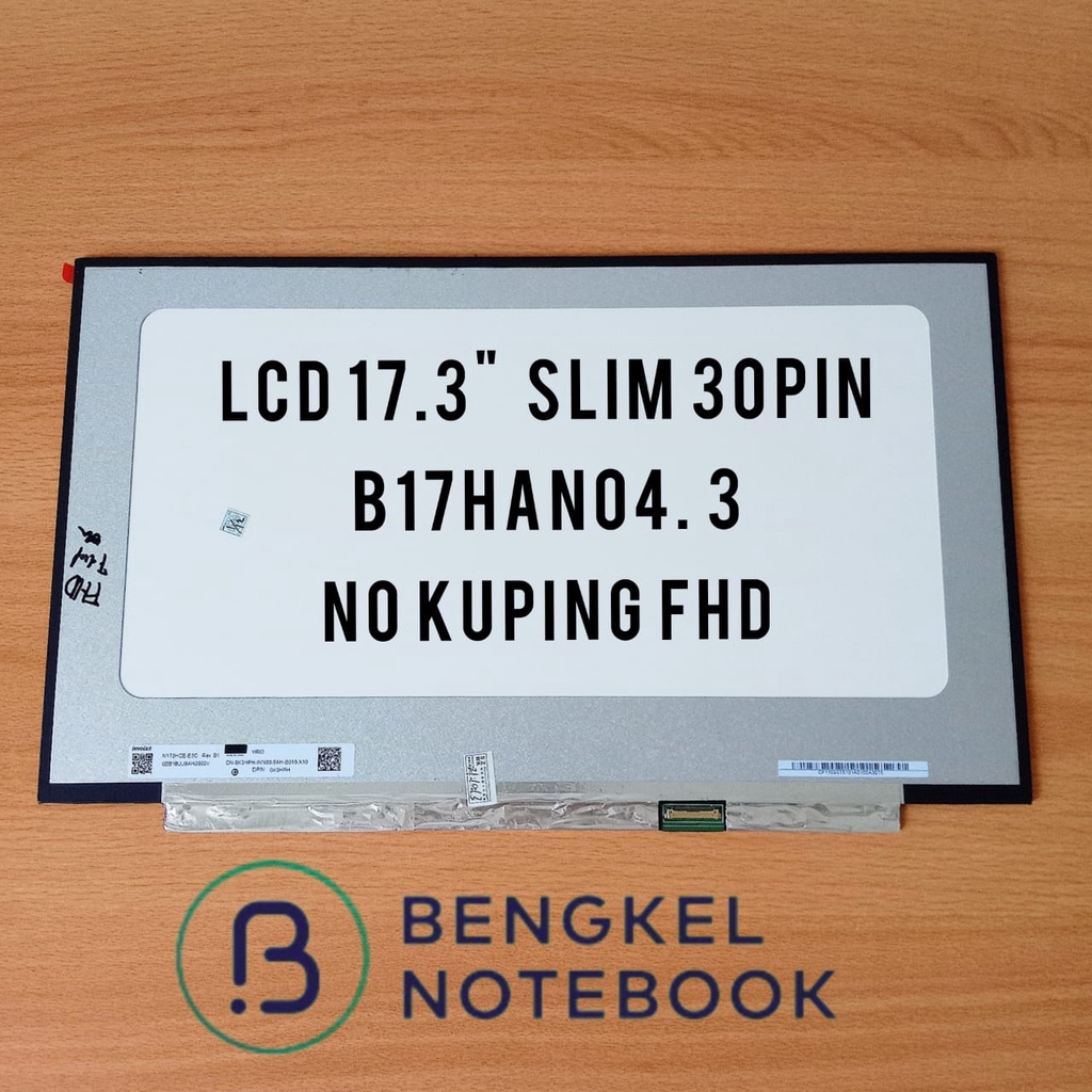LCD 17.3 Slim 30pin No Kuping FHD B173HAN04.3 B173HAN04.2 NV173FHM-N4C NV173FHM-N46 N173HCE-E3A