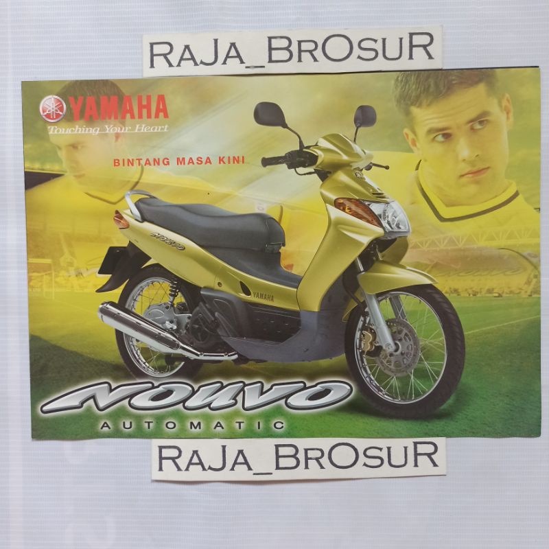 Poster brosur katalog leaflet jadul lawas Yamaha Nouvo lele 2002