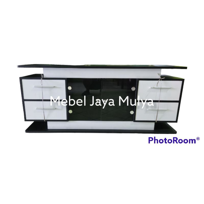 Meja Rak TV Modern Minimalis 150 Kayu Serbaguna Bufet Desk Buku Sepatu Boneka Besi Ruang Tamu Boneka